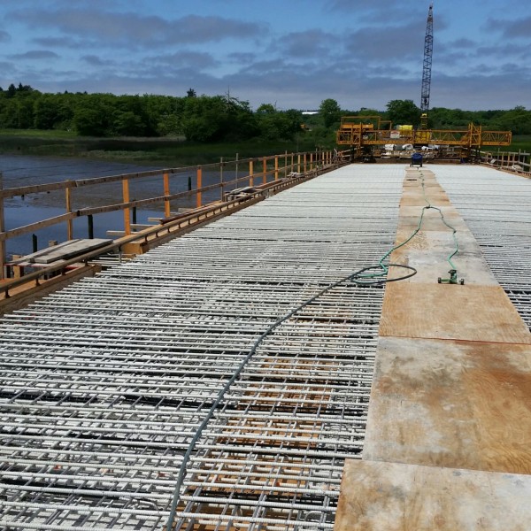 GFRP výstuž uložená pri oprave mostovky Old Youngs Bridge