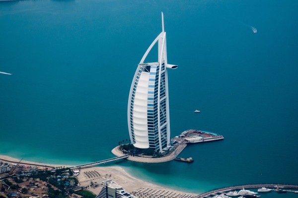Projekt Ochranná hrádza Burj Al Arab — ilustračný záber z realizácie